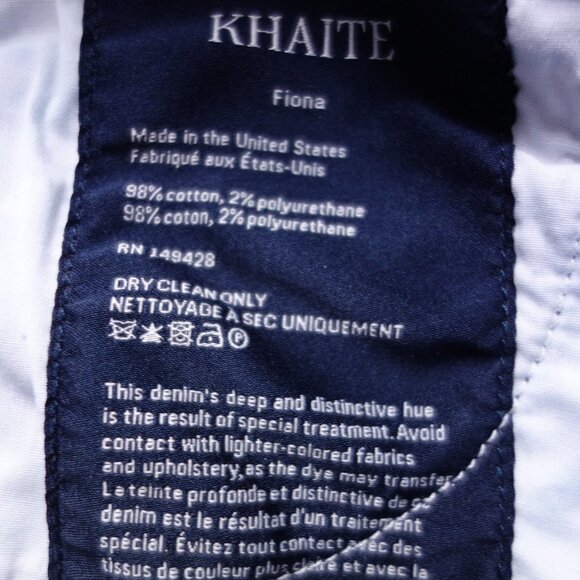 Khaite Fiona Jeans SZ 24 - Picture 4 of 6